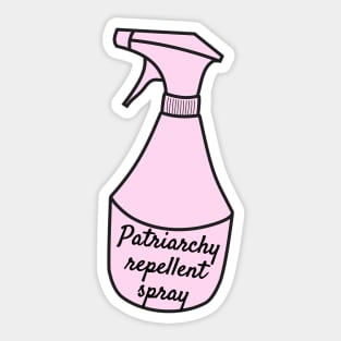 Patriarchy repellent spray Sticker